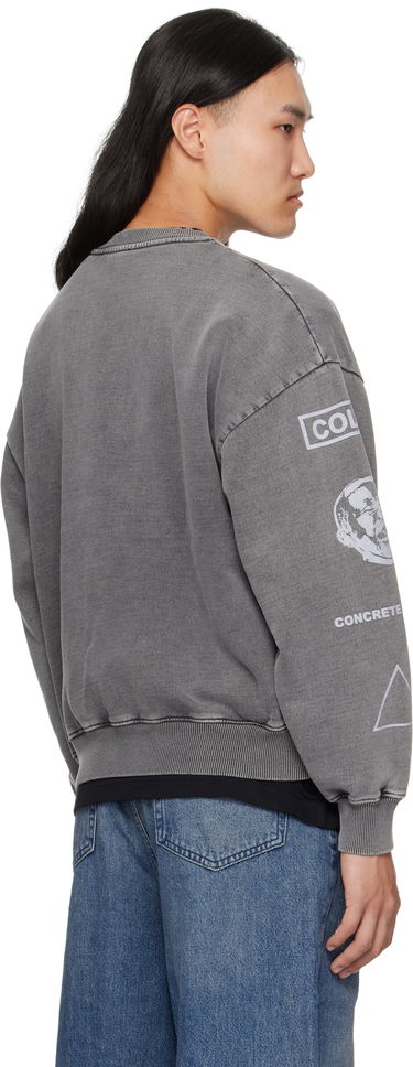 Суитчър Han Kjøbenhavn Han Kjobenhavn Graphic Printed Crewneck Sweatshirt Сиво | M-134728, 2
