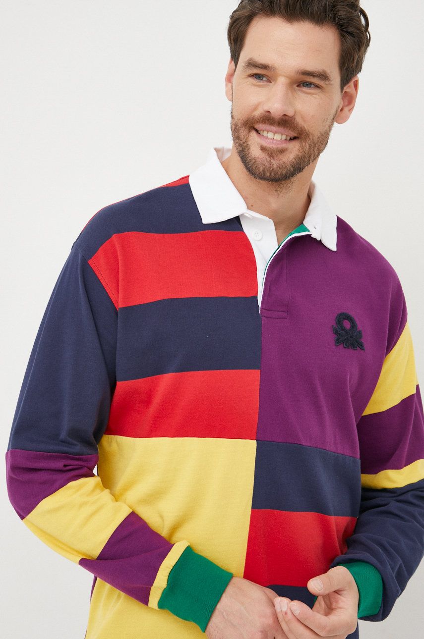 Поло тениска United Colors of Benetton Cotton Polo Shirt Многоцветен | 3ECCU300L.901, 0