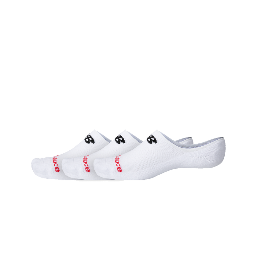 Чорапи New Balance Everyday 3-Pack No-Show Socks Бяло | LAS51313-WT