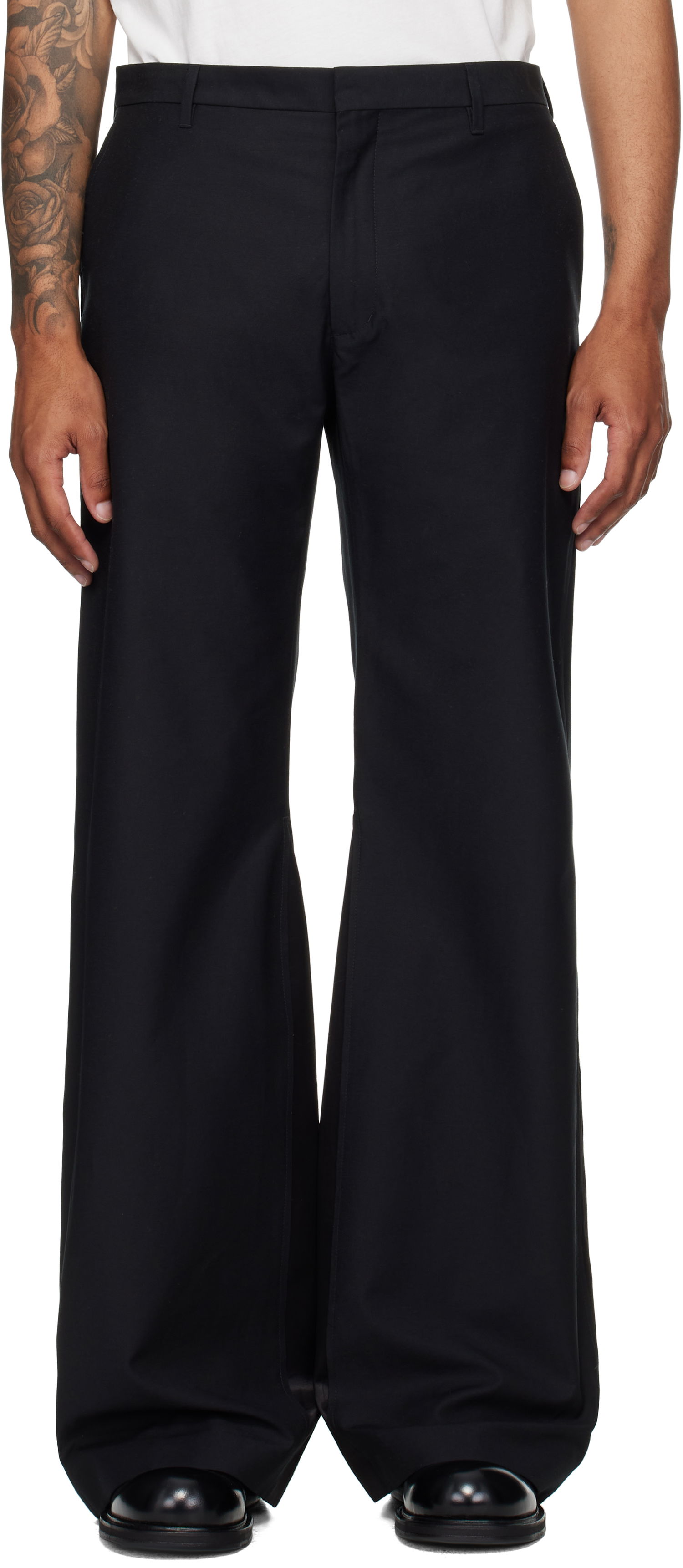 Панталони Maison Margiela MM6 Maison Margiela Flared Trousers Черно | SH0KA0054 M35433, 0