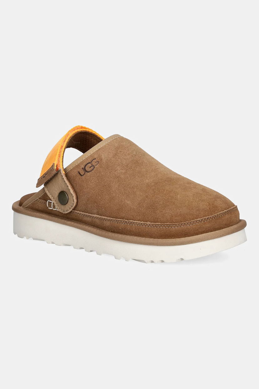 Кецове и обувки UGG Goldencoast Clog Ii Suede Adjustable Strap Кафяво | 1166915.CRGH