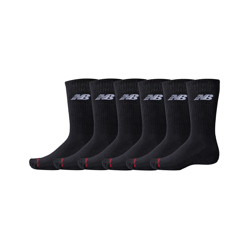 Чорапи New Balance 6 Pairs Crew Socks LAS51296 Черно | NBLAS51296BK, 0