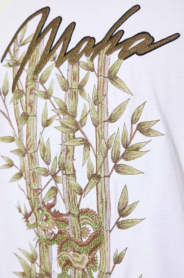 Тениска Maharishi Maharishi Dragon Bamboo Long Sleeve T-Shirt Бяло | 5080.WHITE, 5