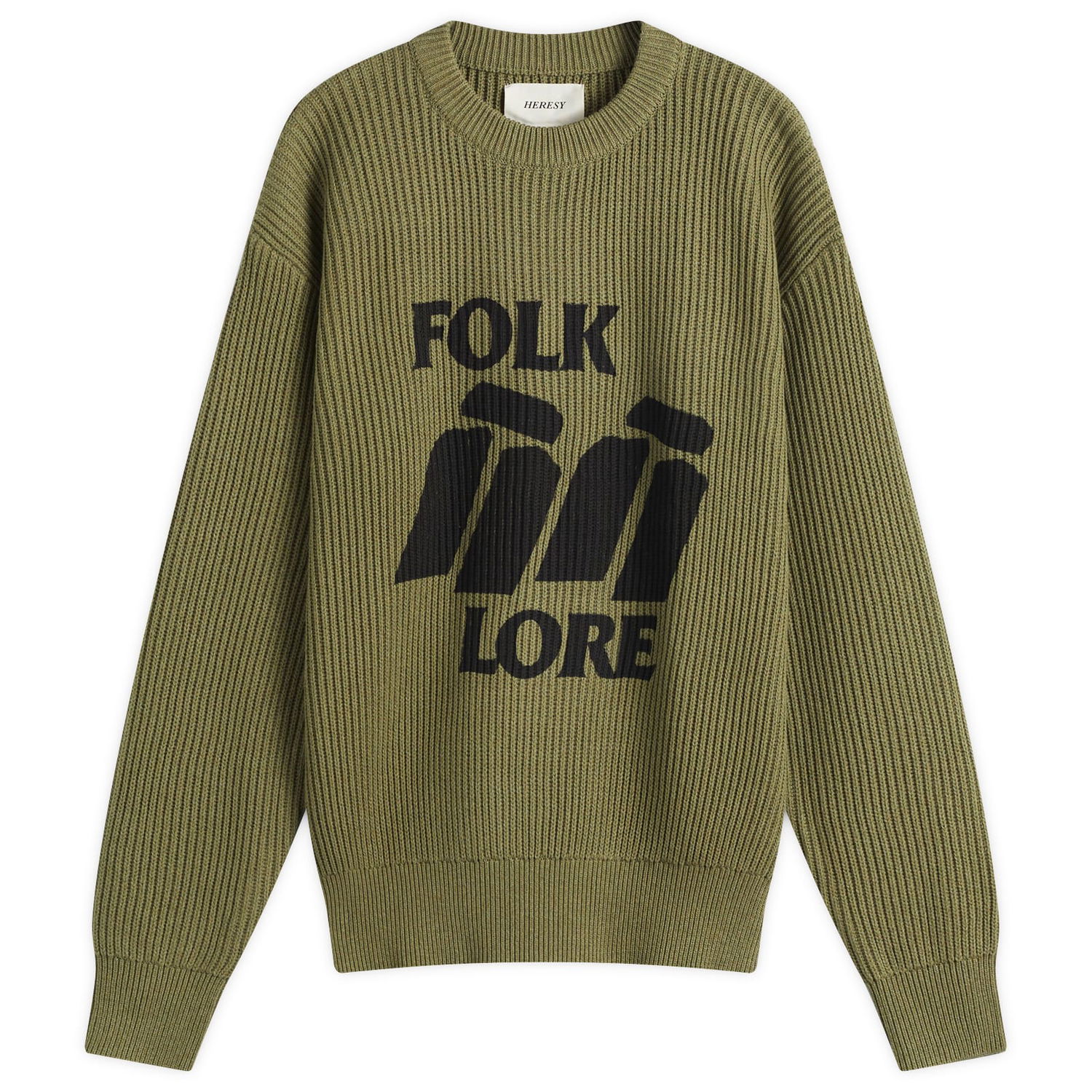 Пуловер Heresy Heresy Men's Ray's Knit Sweater Зелено | HSS25-KW02, 1