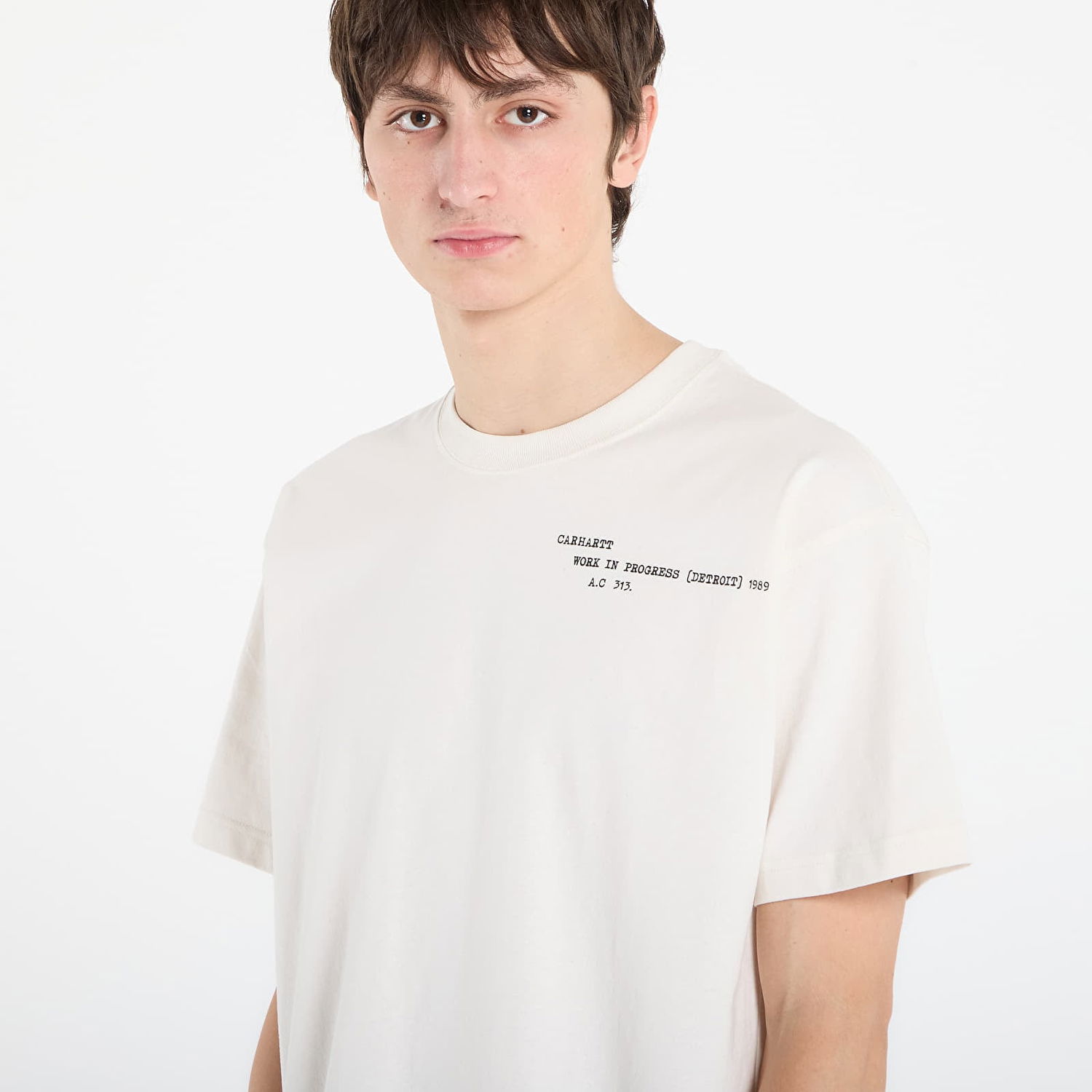 Тениска Carhartt WIP WIP S/S Punched T-Shirt Бяло | I036006.D6XX, 1