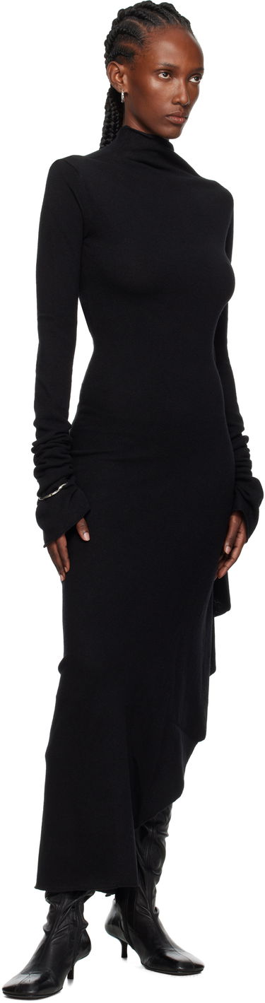 Pокля Ann Demeulemeester Ann Demeulemeester Vabu Maxi Dress Черно | 2520-W-KN59-KN073-099, 3