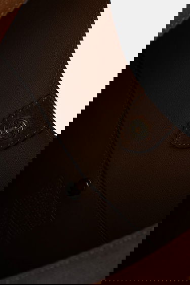 Чанта през рамо Coach Coach Brooklyn Suede Shoulder Bag Кафяво | CW636, 3