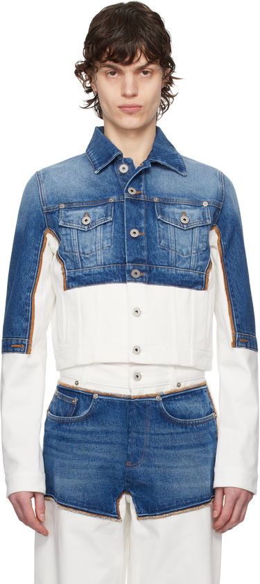 Яке Jean Paul Gaultier Jean Paul Gaultier 'The Petit Grand' Cropped Denim Jacket Синьо | 25/33-F-VE090-D018-0357, 0