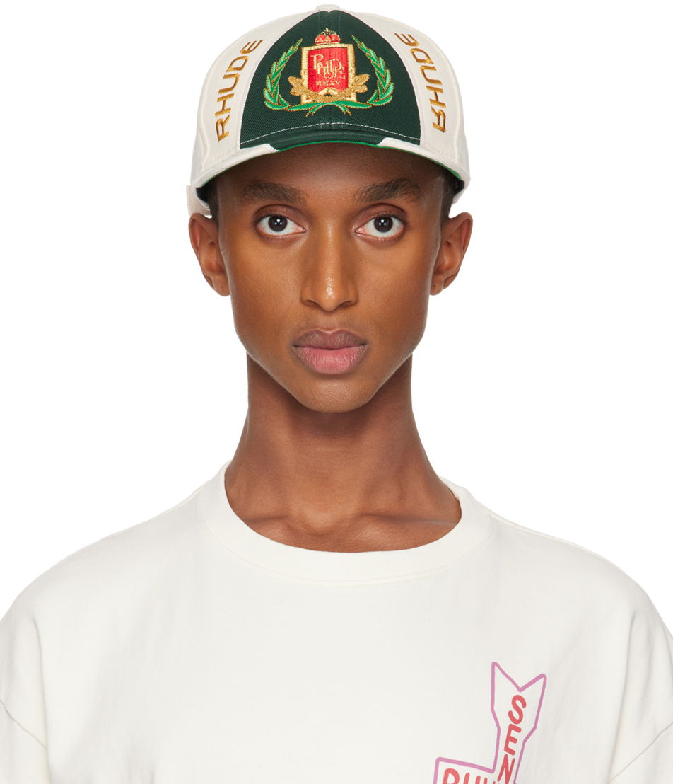 Шапка с козирка Rhude 6-Panel Cap Бяло | RHFW24HA08012, 0