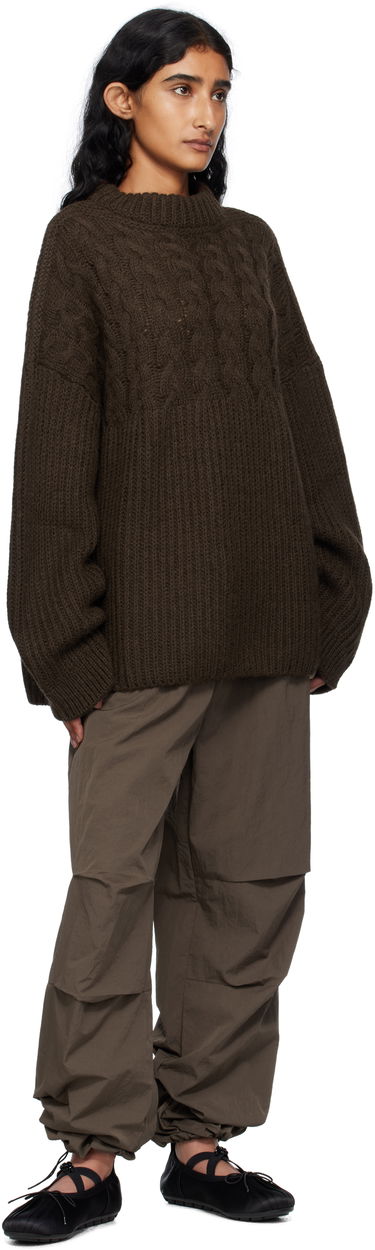 Пуловер Cecilie Bahnsen Cecilie Bahnsen Belinda Cable Knit Sweater Кафяво | 2.25KNI51004 BELINDA JUMPER, 3