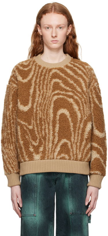 Пуловер Stella McCartney Stripe Knit Sweater Кафяво | 6J02093SPX70, 0
