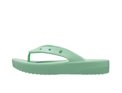 Кецове и обувки Crocs Classic Platform Flips Зелено | 207714-3UG