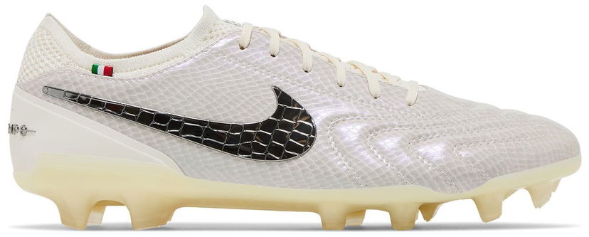 Кецове и обувки Nike Tiempo Legend 10 Elite Luxe FG Montebelluna Leather White Snakeskin Бяло | FZ1487-100