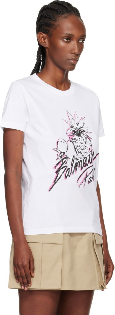 Тениска Balmain Fruits Print T-shirt Бяло | FF1EF000GF13, 1