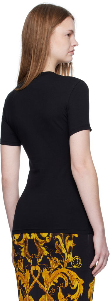 Тениска Versace Versace Jeans Couture Printed T-Shirt Черно | E79HAHE01_ECJ02E, 2
