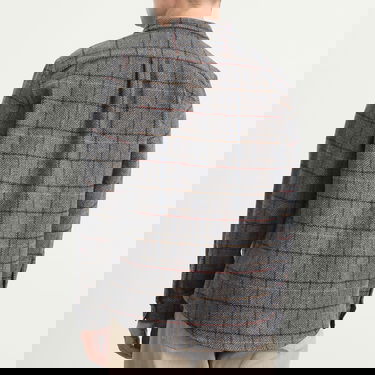 Риза Portuguese Flannel Flannel Herringbone Plaid Overshirt Многоцветен | AW25076-GRY, 3