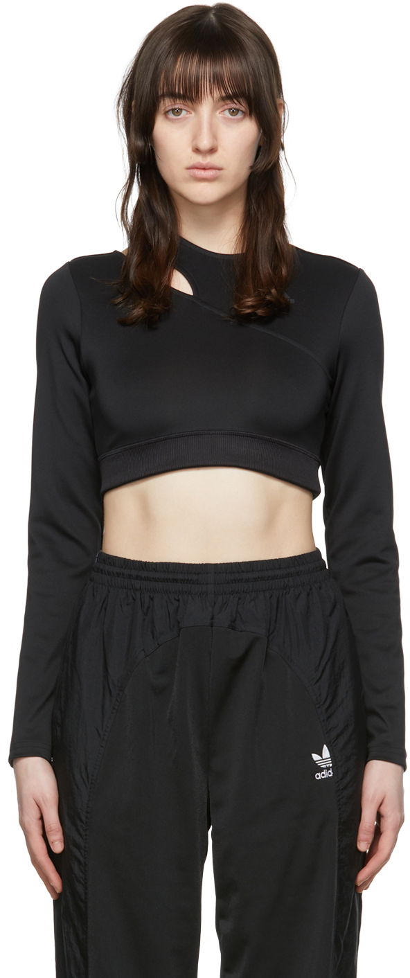 Съкратен топ adidas Originals Hyperglam Sport Top Черно | HM3179