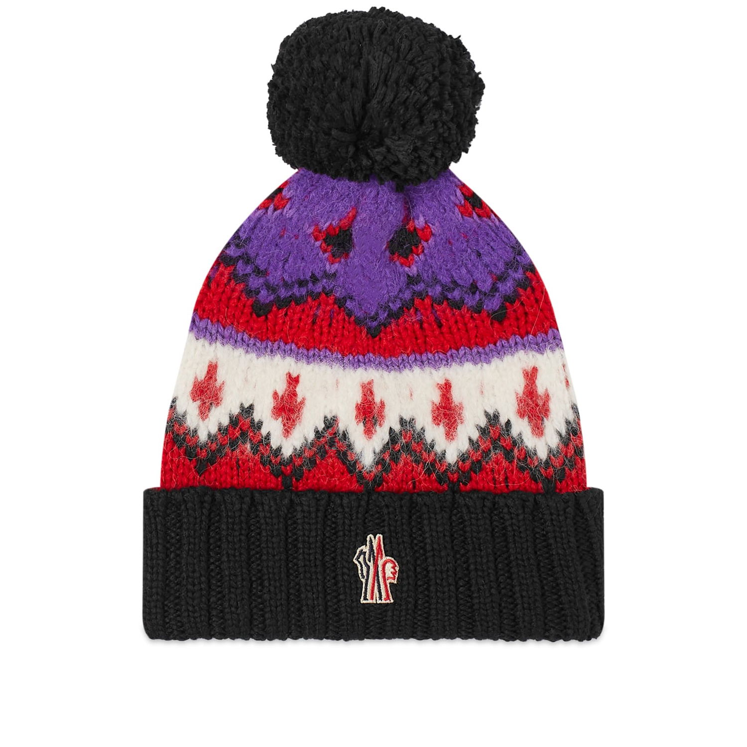Шапка Moncler Grenoble Fairisle Beanie Hat Черно | 3B000-17-M2865-107, 0