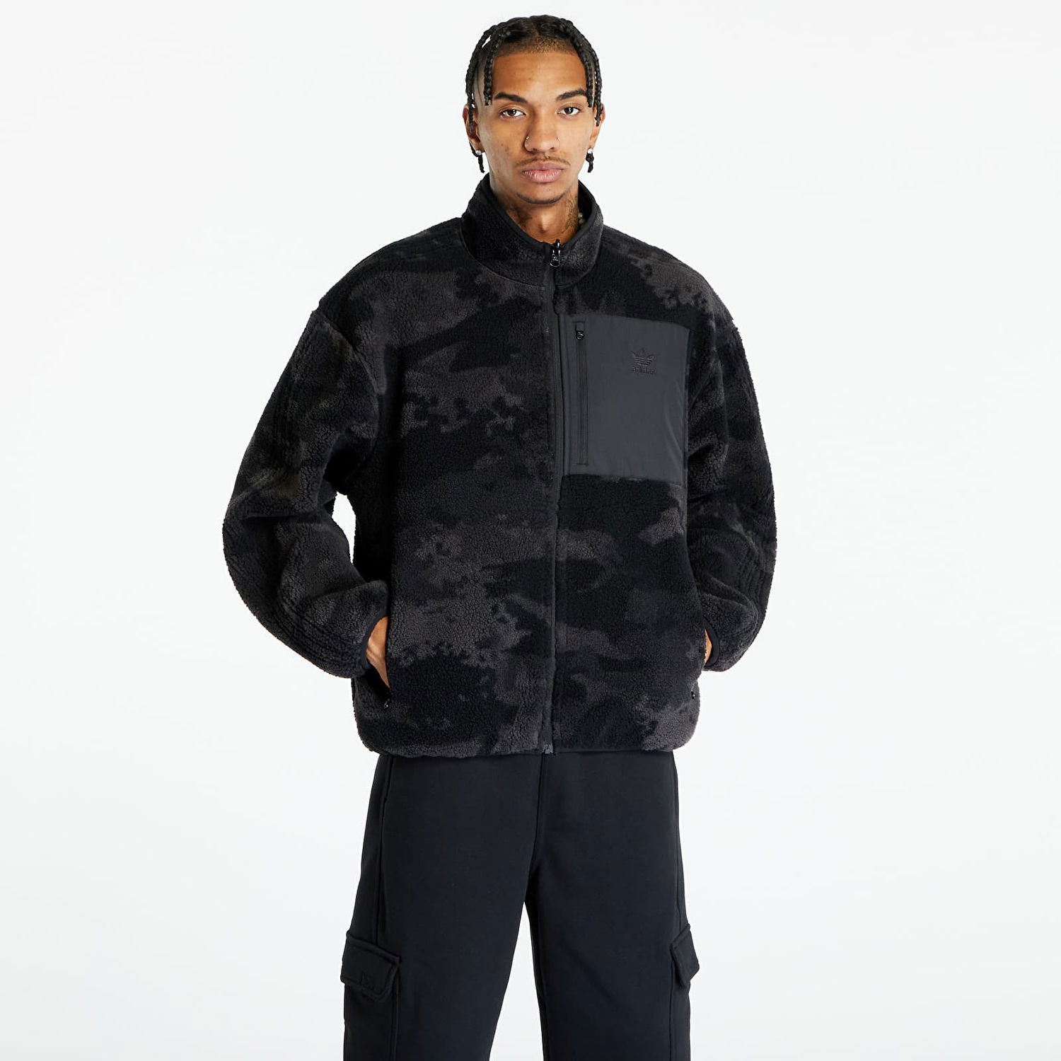 Яке adidas Originals Camo Fleece Jacket Черно | II8174, 0