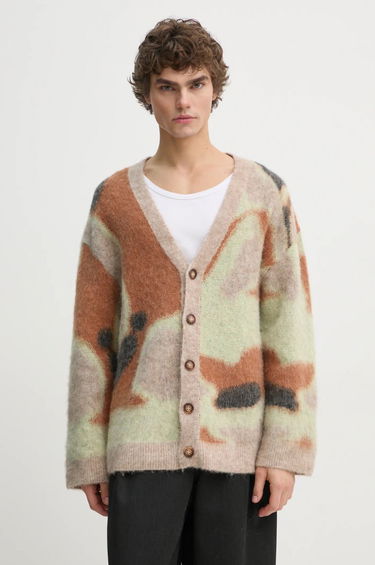 Пуловер Nanushka NESSIN Abstract Print Cardigan Кафяво | NM24FWSW01017, 0