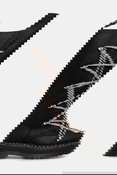 Кецове и обувки Rick Owens Rick Owens DRKSHDW 1B60 Quad Sole Pentalace Platform Boot Черно | DW02E6811.0001, 1
