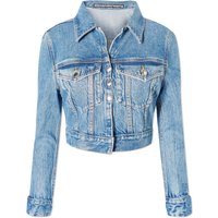 Яке Alexander Wang Shrunken Cardi Trucker Denim Jacket Синьо | 4DC1242212-482A, 1