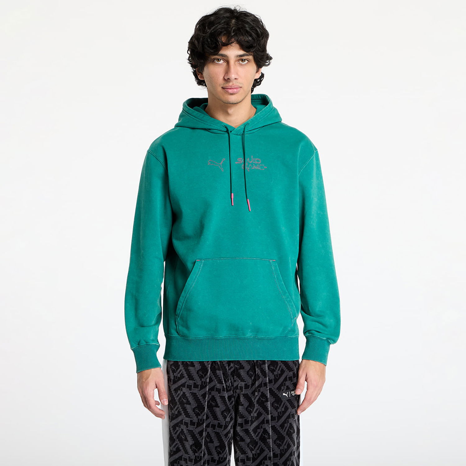 Суитчър Puma Squid Game x Graphic Hoodie Зелено | 62742786, 0