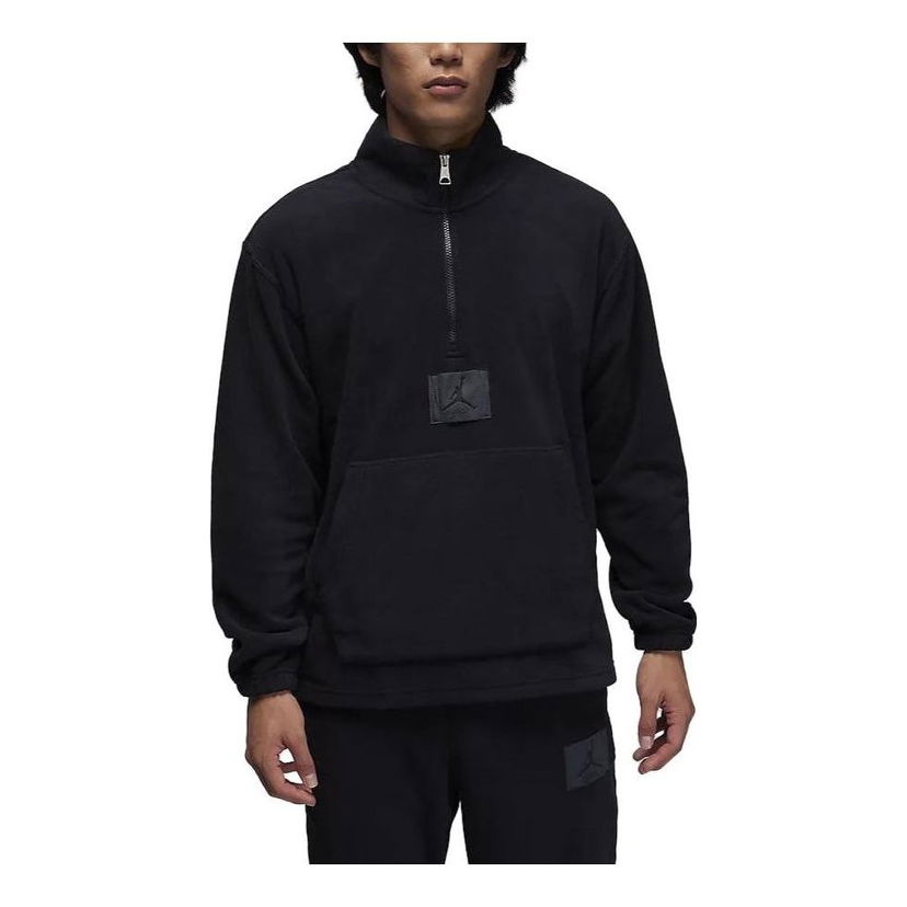 Суитчър Jordan Essentials Winterized Fleece Half-Zip Sweatshirt Черно | FD7864-010