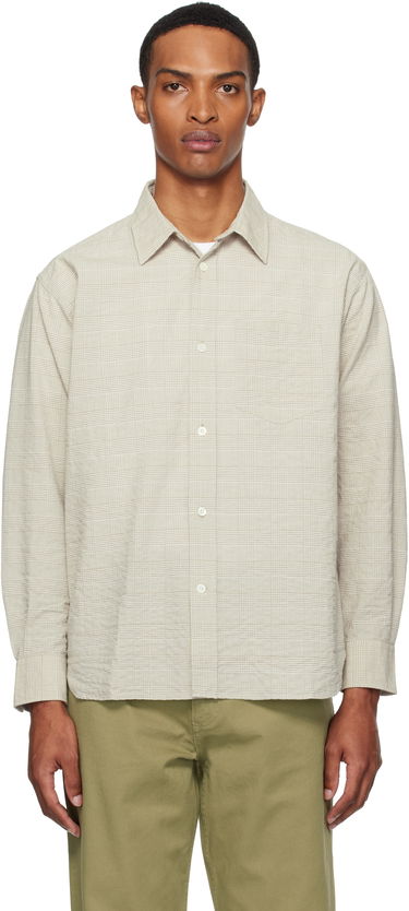Риза NORSE PROJECTS Norse Projects Mo Oversized Check Shirt Бежово | N40-0820, 0