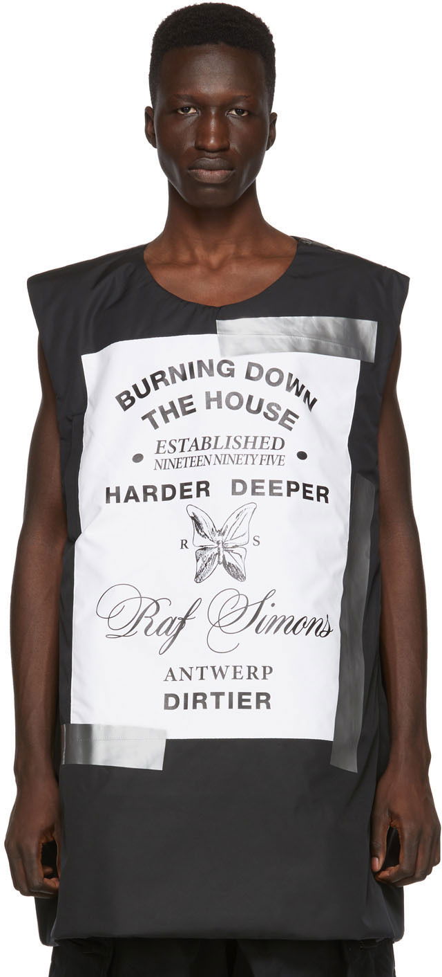 Жилетка RAF SIMONS Raf Simons Templa Edition Oversized Wadded Vest Черно | 192-201T, 0