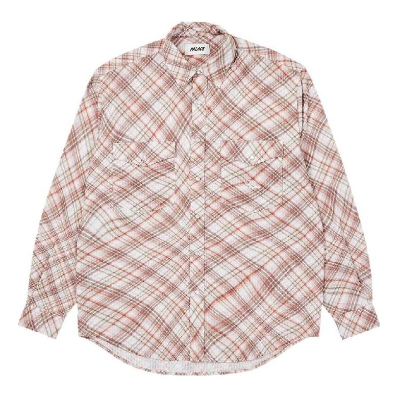 Риза Palace Warp Check Shirt Бяло | P22SHT063