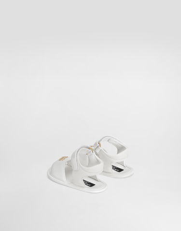 Аксесоари Dolce & Gabbana Dolce & Gabbana Lambskin Nappa Sandals with DG Logo Бяло | DK0157AB79380001, 2