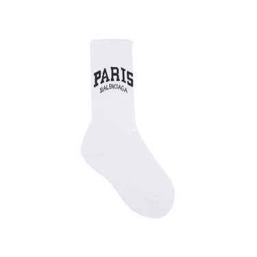 Чорапи Balenciaga Paris Socks Бяло | 689767 372B4 9060, 0