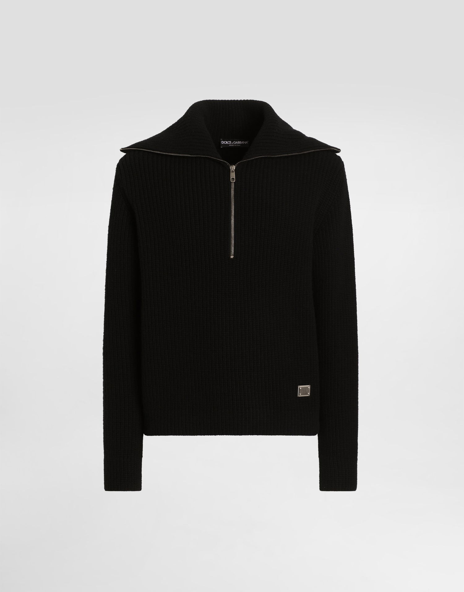 Пуловер Dolce & Gabbana Wool Cardigan With Logo Tag Черно | GXW42TJCVWKN0000, 0
