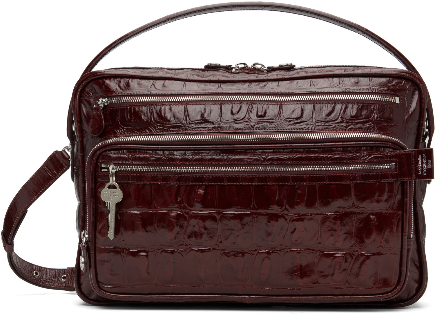 Чанта през рамо Acne Studios Acne Studios Camero Camera Shoulder Bag Бургунди | A10451-, 0