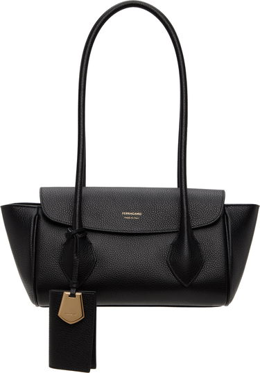 Голяма пазарска чанта FERRAGAMO Ferragamo East-West S Tote Bag Черно | 773169, 0