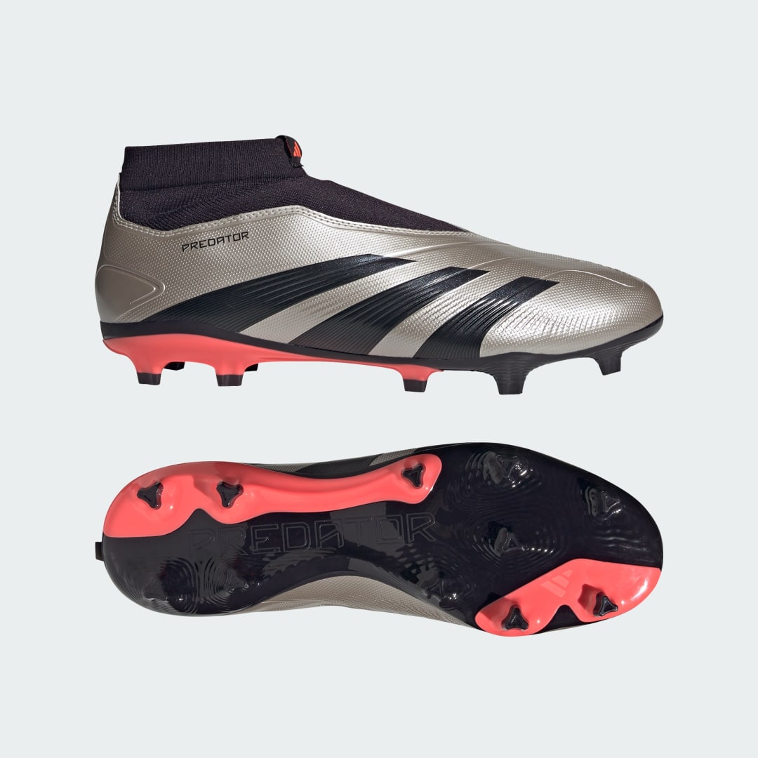 Кецове и обувки adidas Performance Predator League Laceless Firm Ground Металик | IF6331, 0