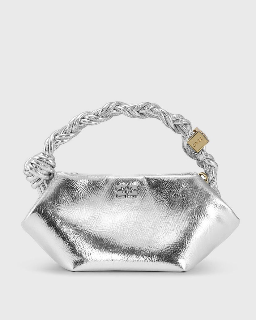 Дамска чанта GANNI Bou Bag Mini Metallic Металик | A6595-018