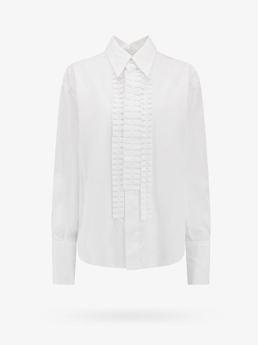 Риза Marni Pleated Shirt Бяло | CAMA0561FYUTC22300W01