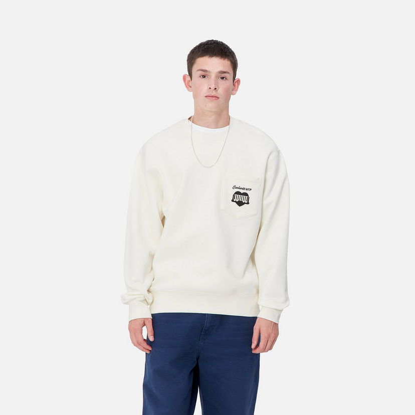 Суитчър Carhartt WIP Pocket Sweatshirt Бяло | I033932_9