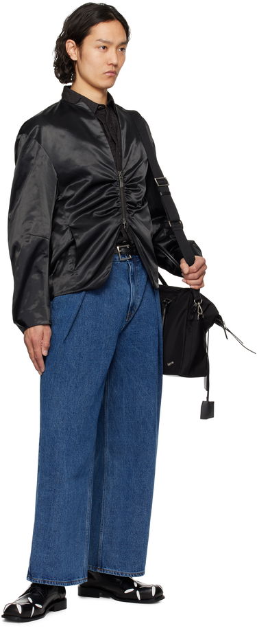 Дънки ADER ERROR ADER error Sig; TRS Tag 02 Pleated Wide-Leg Jeans Синьо | BO42FYJE0102BL, 3