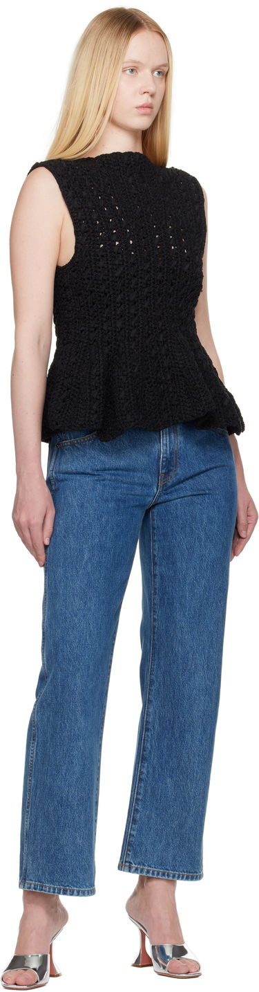 Потник Khaite Khaite Yuka Peplum Knit Top Черно | 18006130, 3