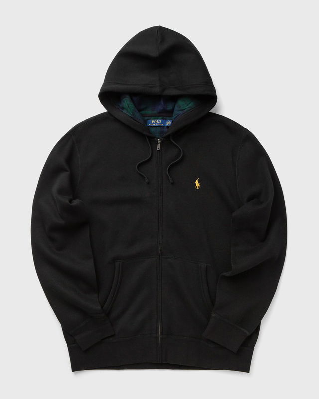 Full-Zip Hooded Sweatshirt with Plaid Lining