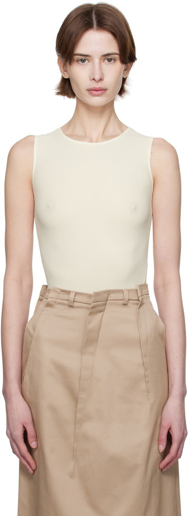 Потник Maison Margiela MM6 Maison Margiela Lycra Jersey Sleeveless Bodysuit Жълто | S62NA0078 S20518, 0