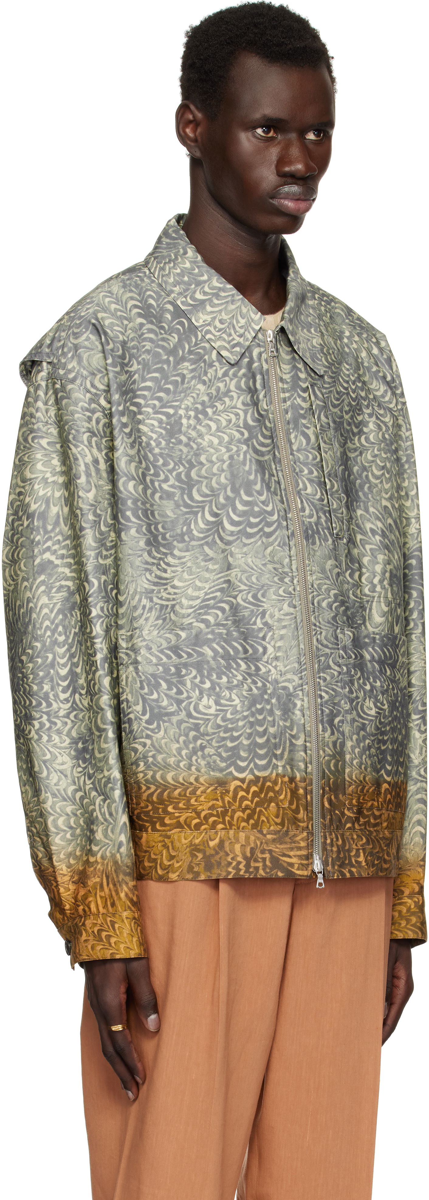Яке бомбър Dries Van Noten Dries Van Noten Printed Cotton Jacket Многоцветен | 251-020520-1531, 1