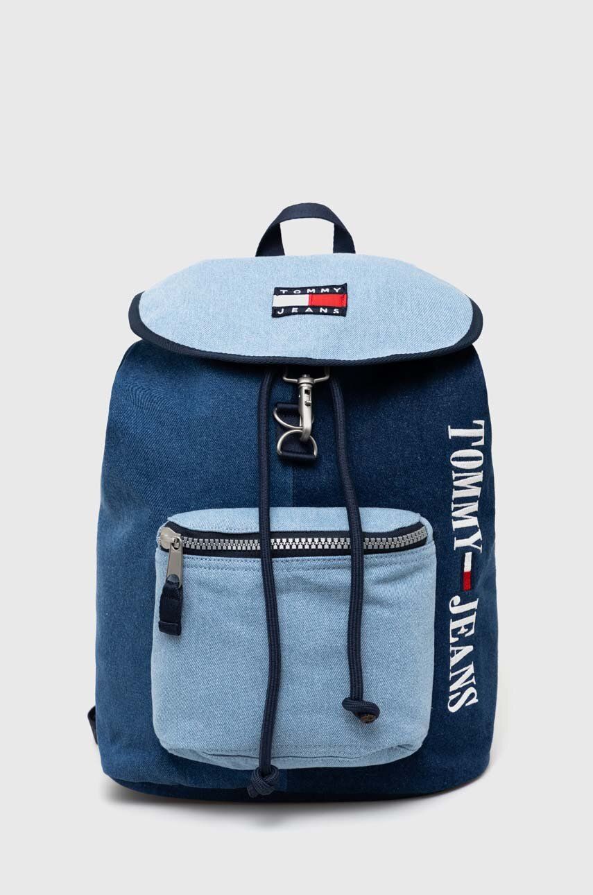 Раница Tommy Hilfiger Heritage Denim Flap Backpack Тъмно синьо | AM0AM11108.PPYX, 0