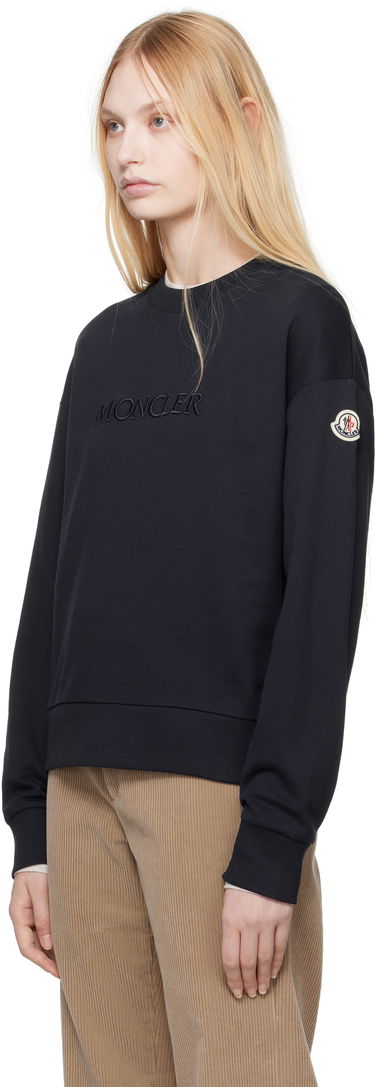Пуловер Moncler Moncler Embroidered Logo Sweatshirt Черно | K10938G0001689A1K, 3
