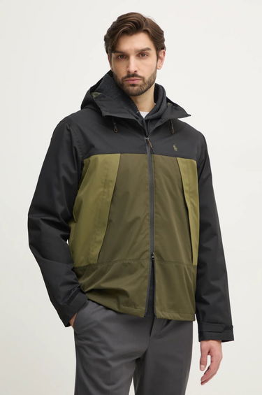 Ветровка Polo by Ralph Lauren Hooded Lightweight Colorblock Jacket Зелено | 710955629, 0