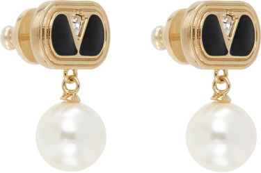 Обеци Valentino Valentino Garavani Gold-Tone & Pearl Ovalette Earrings Металик | 7Y2J0X91NBS, 1