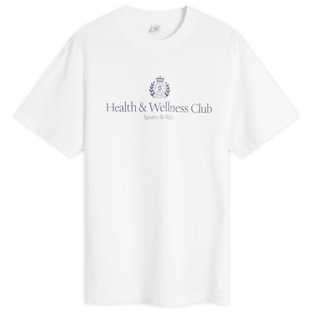 Sporty & Rich H&W Crest T-Shirt, Size Large